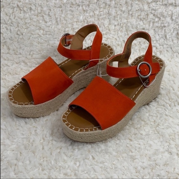 Universal Thread Shoes - Universal Thread Orange Wedges